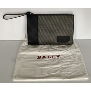 Bally Men's Black Multistorm PVC Case Clutch 623545001 NWT $495